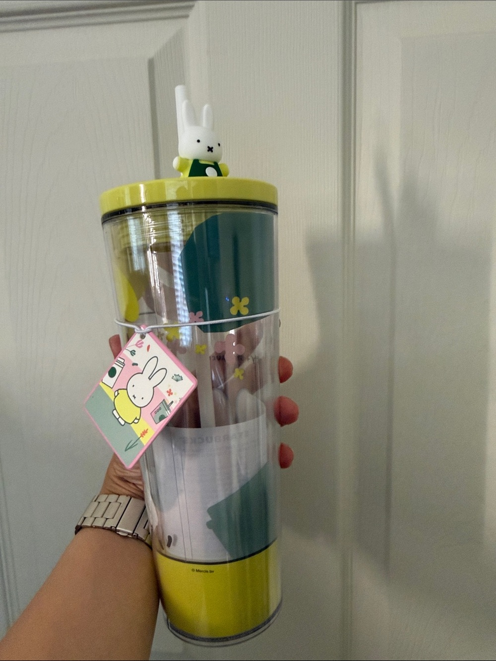 NWT Starbucks x Miffy plastic tumbler
